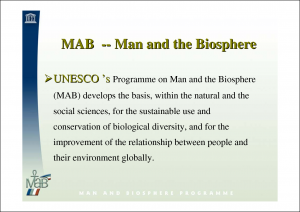 man and the biosphere
